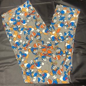 Disney Donald Duck Lularoe Leggings Tall & Curvy